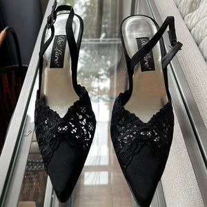 Stuart Weitzman/De Lare’ black slingback pumps Sz 7.5